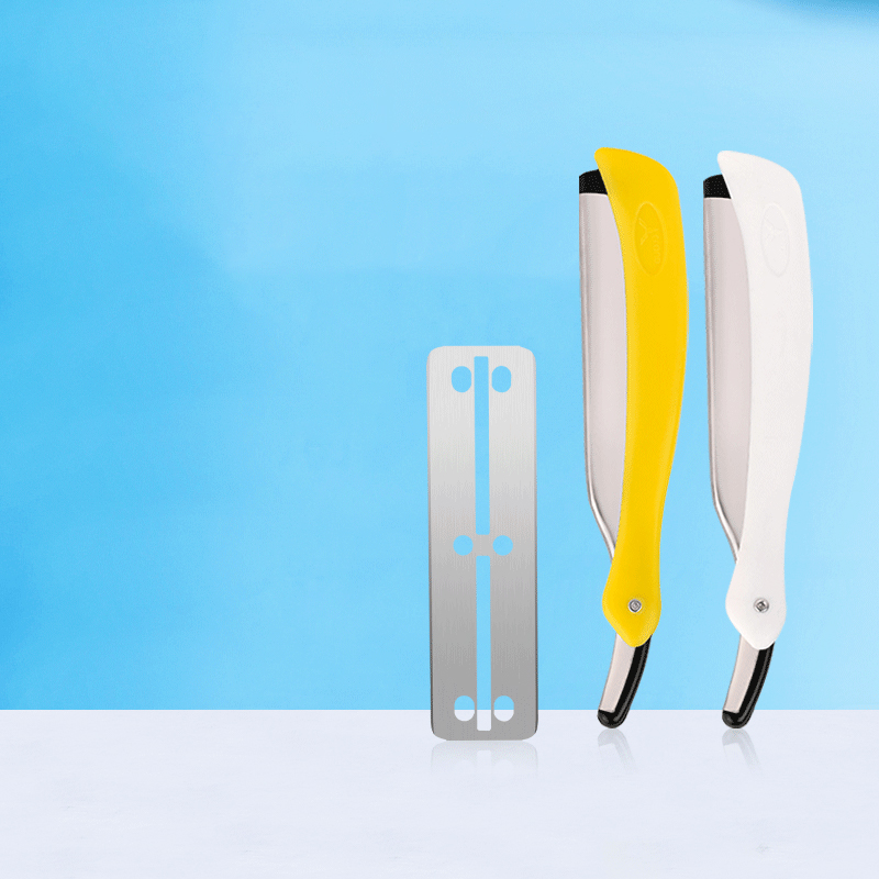 Taşınabilir Katlanabilir Sakal Kaşları Kırpma 77 Bıçaklı Düz ​​Jilet