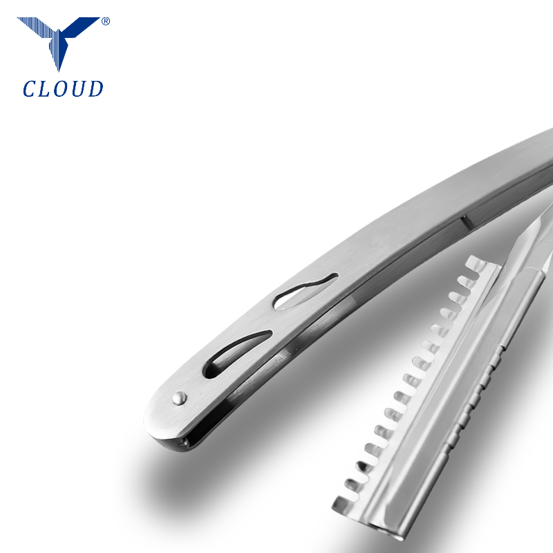 Dayanıklı Paslanmaz Çelik Oluklu Düz Jilet Sapı