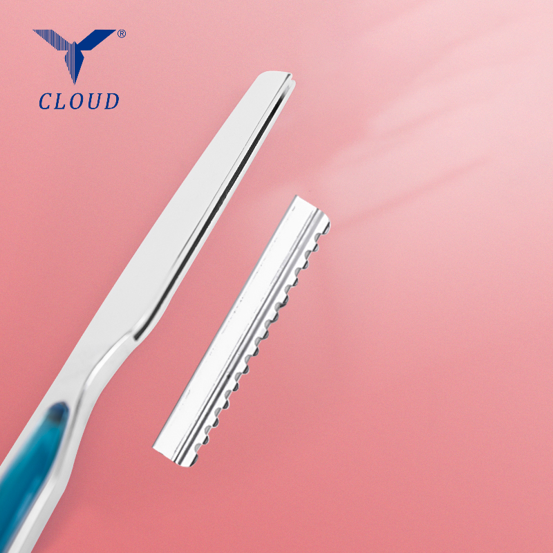 Saç Kesme Tıraş Makinesi Paslanmaz Çelik Ustura (Plastik Saplı)