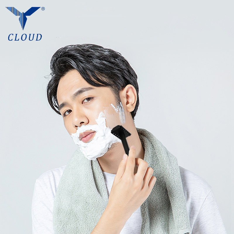 Seyahat Taşınabilir 74 Bıçaklı Plastik T-şekilli Tıraş Makinesi