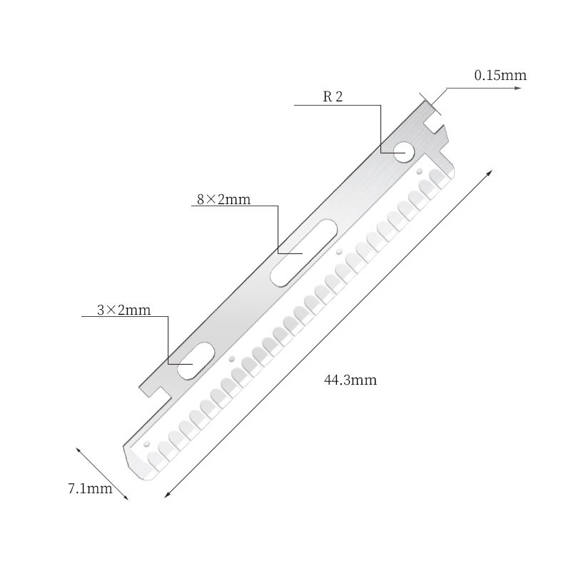 Nano Kaplamalı Paslanmaz Çelik Yüz ve Kaş Tıraş Bıçağı