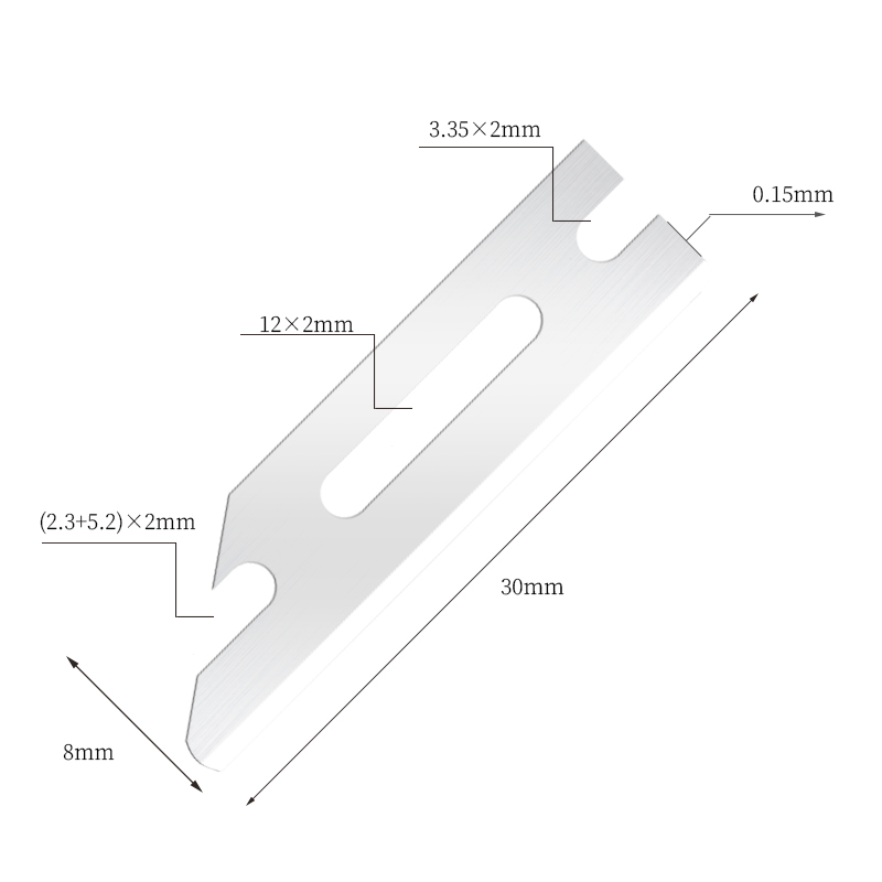 Taşınabilir Ultra Pürüzsüz Paslanmaz Çelik Şekillendirici Tıraş Bıçağı