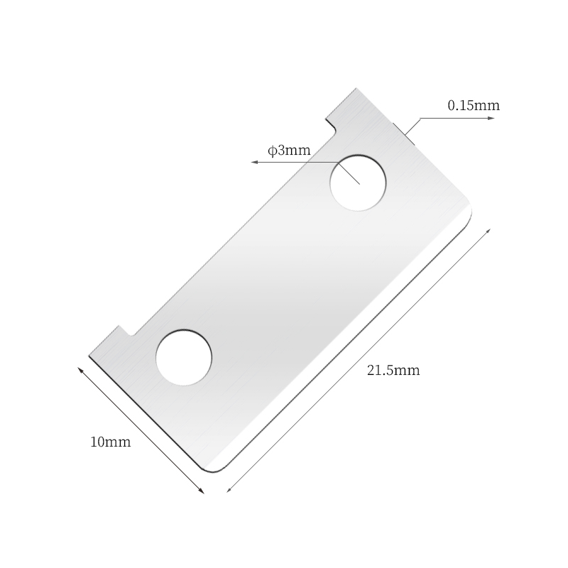 Tek Taraflı Keskin Kenar Paslanmaz Çelik Kaş Tıraş Bıçağı