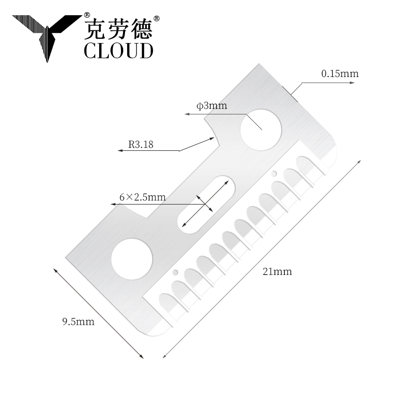 Tek Taraflı Keskin Kenar Paslanmaz Çelik Kaş Tıraş Bıçağı