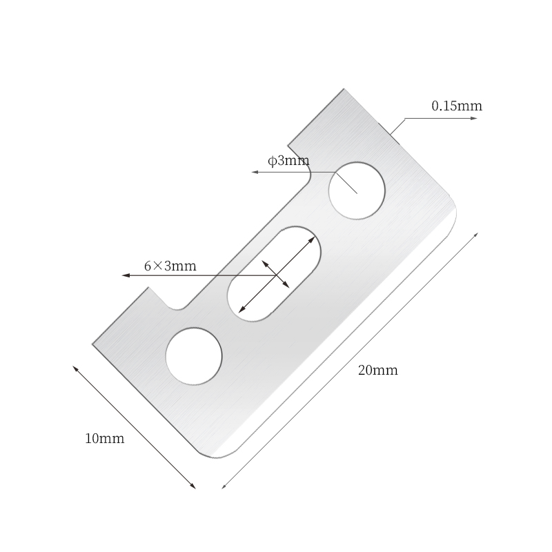 Tek Taraflı Keskin Kenar Paslanmaz Çelik Kaş Tıraş Bıçağı