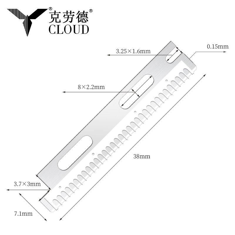 Çok Kullanımlı Yeniden Kullanılabilir Paslanmaz Çelik Kaş Tıraş Bıçağı