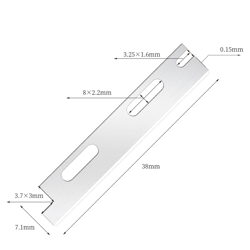 Çok Kullanımlı Yeniden Kullanılabilir Paslanmaz Çelik Kaş Tıraş Bıçağı