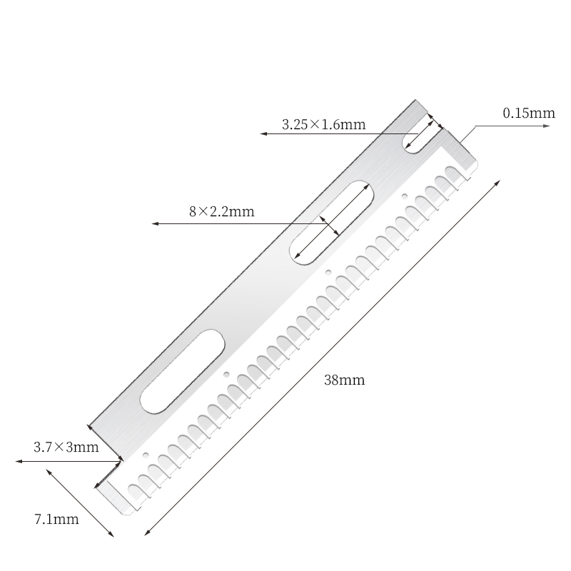 Çok Kullanımlı Yeniden Kullanılabilir Paslanmaz Çelik Kaş Tıraş Bıçağı