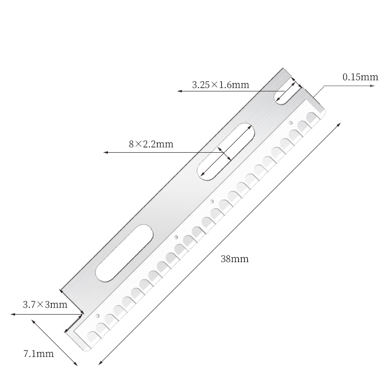 Çok Kullanımlı Yeniden Kullanılabilir Paslanmaz Çelik Kaş Tıraş Bıçağı