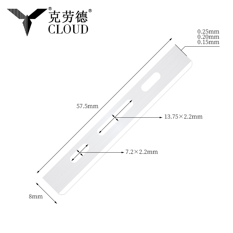 Paslanmaz Çelik Tek Kenarlı Saç Kesme Bıçakları