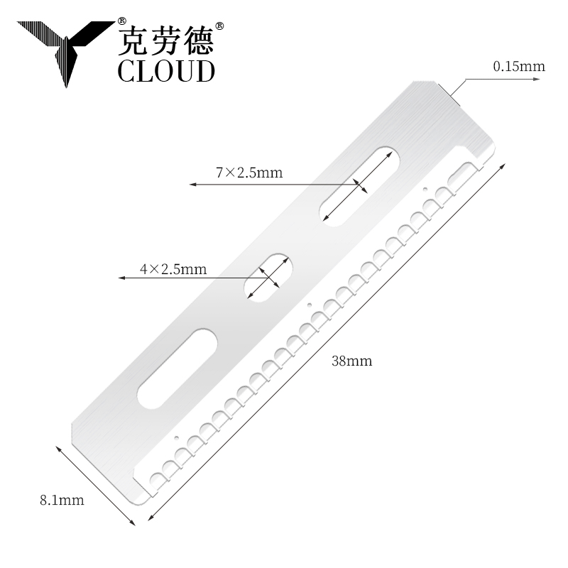 Dayanıklı Yeniden Kullanılabilir Paslanmaz Çelik Kaş Kesme Bıçağı
