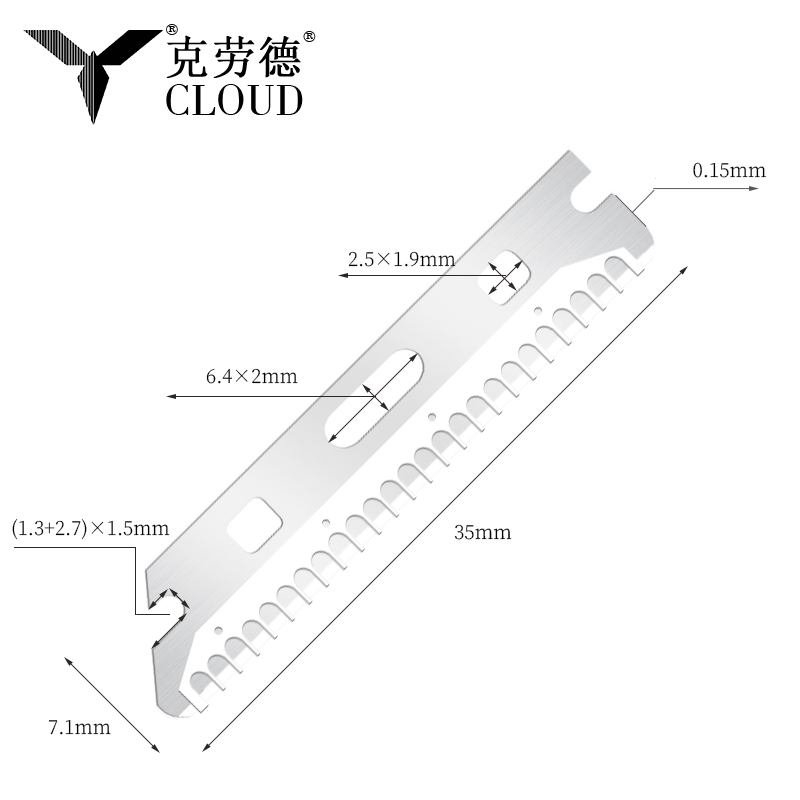 Çok Kullanımlı Yeniden Kullanılabilir Paslanmaz Çelik Kaş Tıraş Bıçağı
